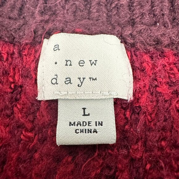 A New Day Women's Vintage Pattern Sweater Size L - Picture 3 of 4